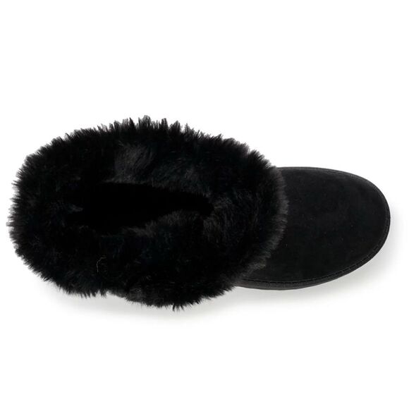 Women’s Black Cozy Abigail Faux-Fur Winter Boots Size 9 - Picture 9 of 9